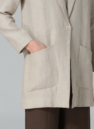 Linen Notch Lapel Jacket