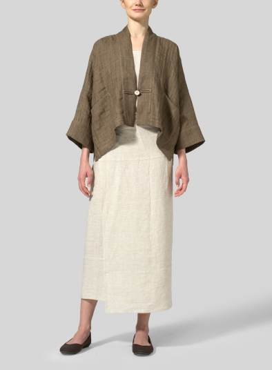 Linen Double Layer Kimono Jacket