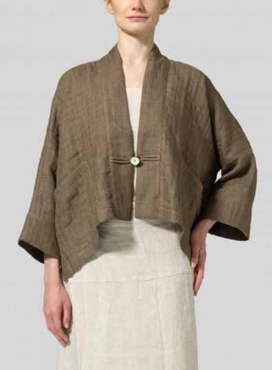 Linen Double Layer Kimono Jacket