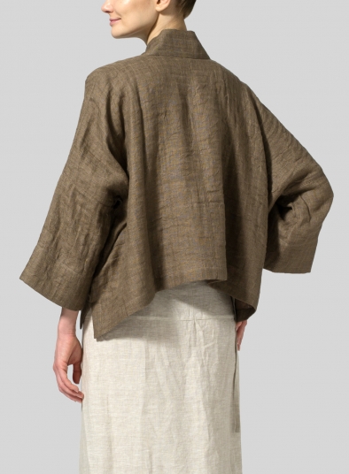 Linen Double Layer Kimono Jacket