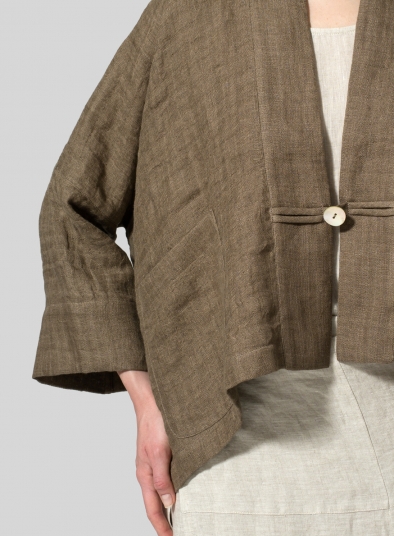 Linen Double Layer Kimono Jacket