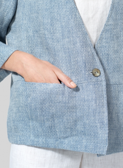 Linen Boxy Fit Jacket