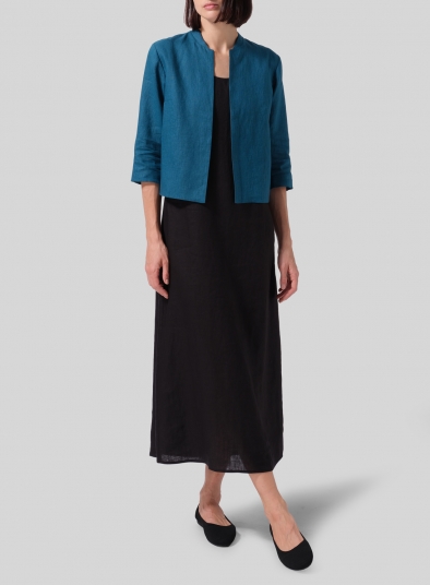 Linen Crop Blazer