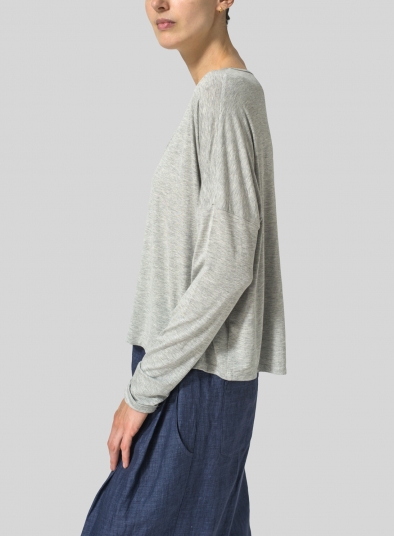 V-Neck Boxy Top
