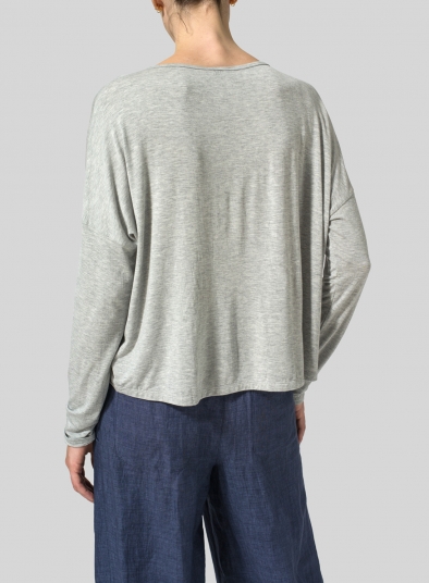 V-Neck Boxy Top