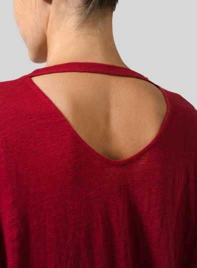 Linen Jersey Boxy Top