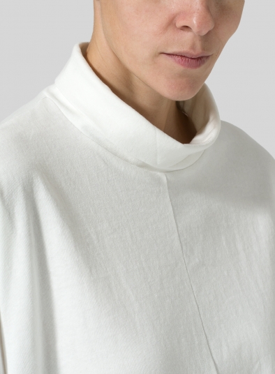 Cotton Cowl Neck Box Top