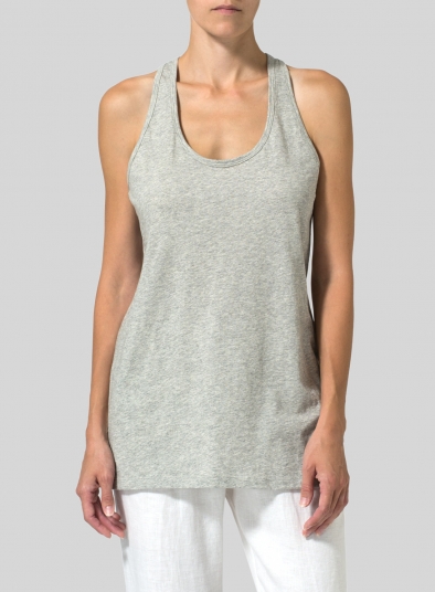 Lightweight-Cotton Racerback Camisole