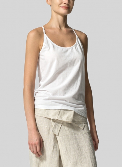 Lightweight-Cotton Racerback Sleeveless Tank