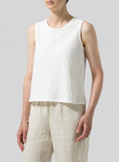 Cotton Round Neck Tank Top