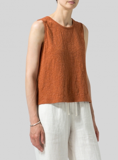 Cotton Round Neck Tank Top