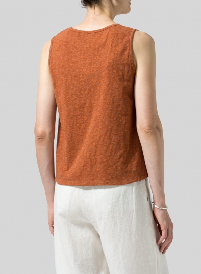 Cotton Round Neck Tank Top