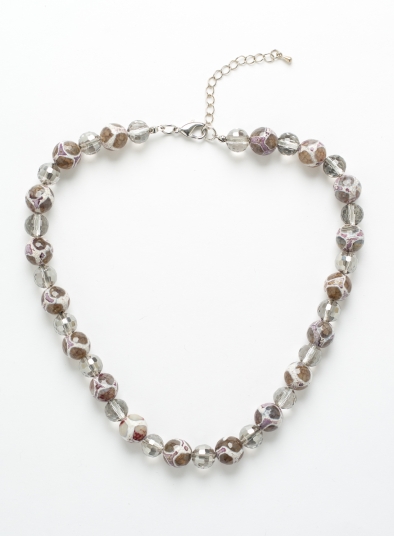 Agate Beaded Collar Necklace