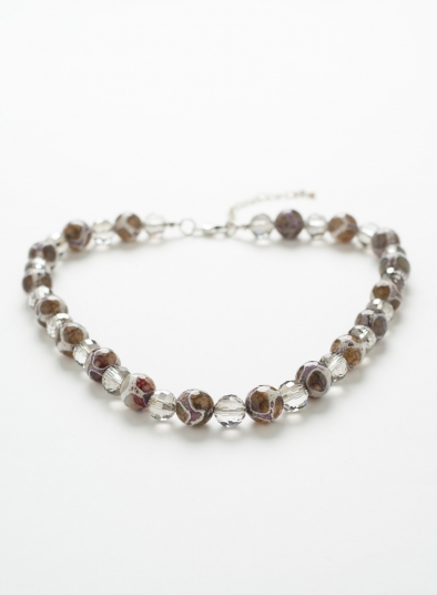 Agate Beaded Collar Necklace