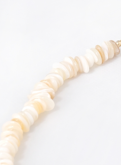 Natural Beach Style Creamy Shell Necklace