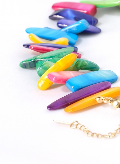 Multi Coloured Shell Collar Nacklace
