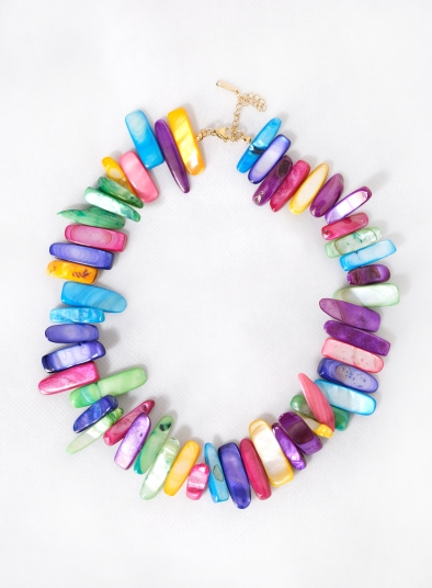 Multi Coloured Shell Collar Nacklace