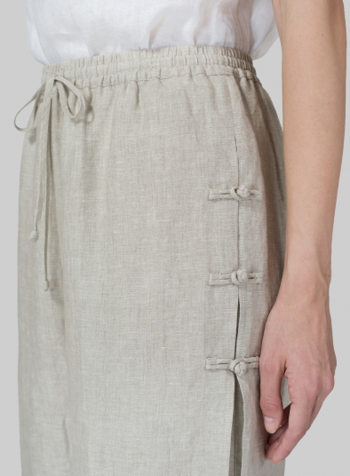Linen Double-Layer Cropped Pants