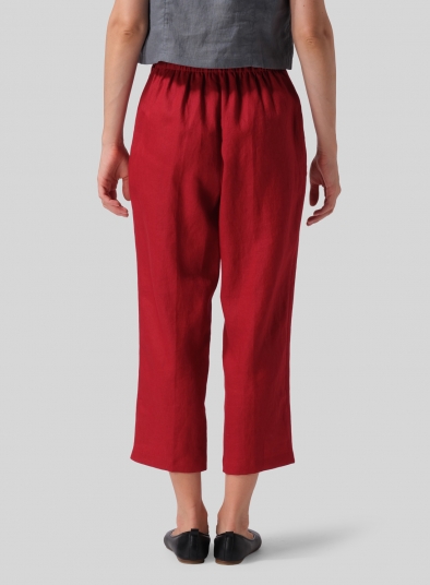 Linen Cropped Pants
