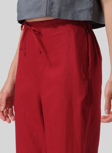 Linen Cropped Pants