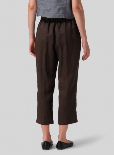 Linen Cropped Pants