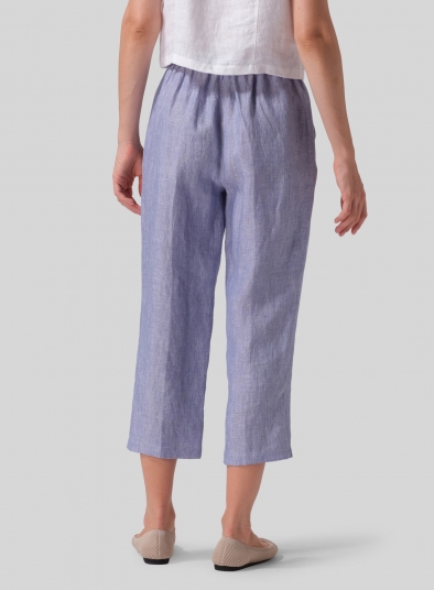 Linen Cropped Pants