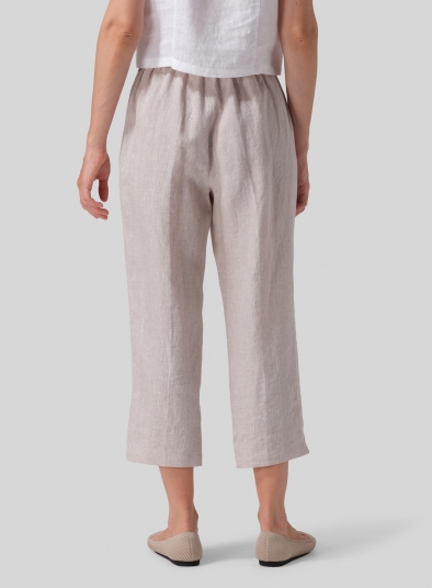 Linen Cropped Pants