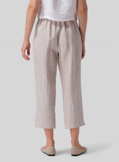 Linen Cropped Pants