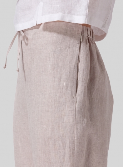 Linen Cropped Pants