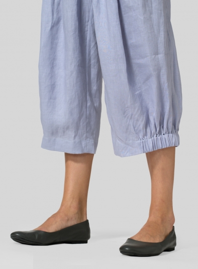 Linen Crumple Effect Harem Pants