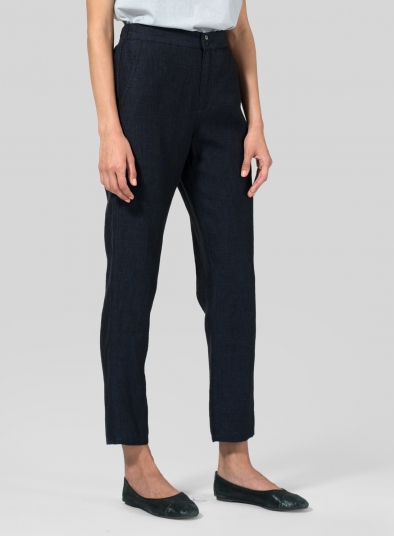 Linen Slim Ankle Pants