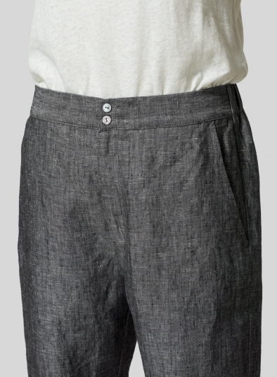 Linen Slim Ankle Pants