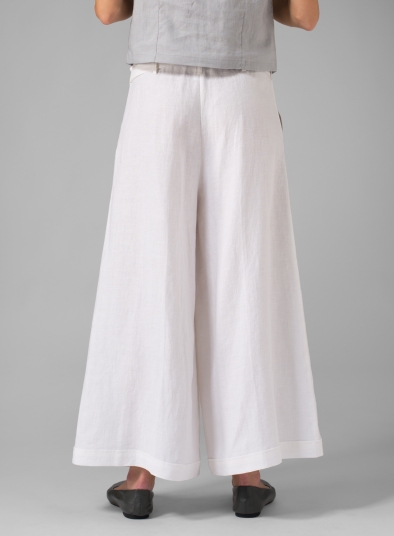 Linen Wide-Leg Pants