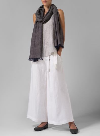 Linen Wide-Leg Pants