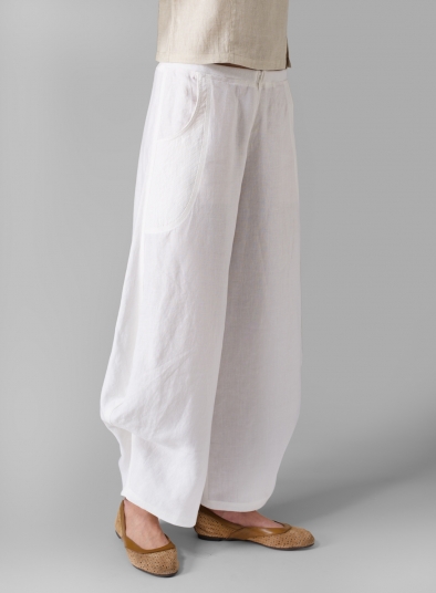 Linen Flared Leg Pants