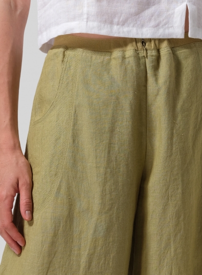 Linen Flared Leg Pants