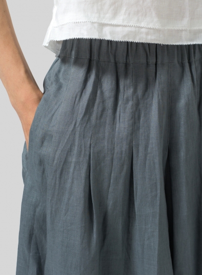 Linen Pleated Culottes