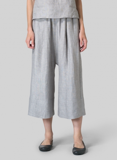 Linen Wide Straight Leg Pants