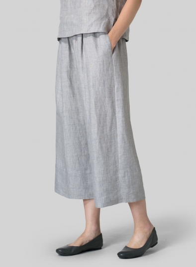 Linen Wide Straight Leg Pants