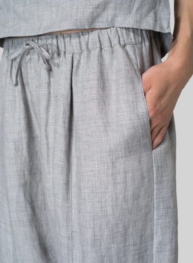 Linen Wide Straight Leg Pants