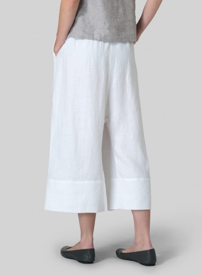 Linen Wide Straight Leg Pants