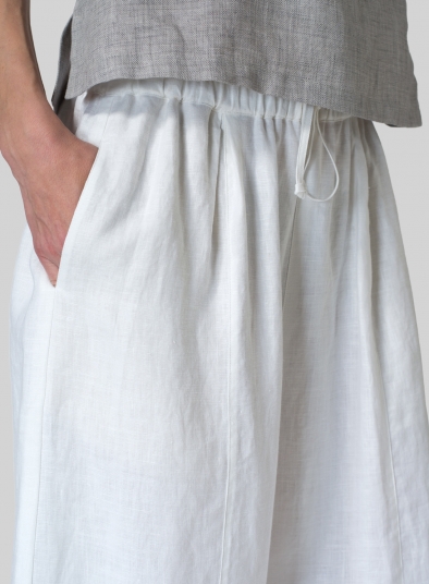 Linen Wide Straight Leg Pants