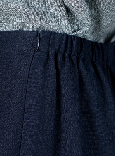 Linen Narrow Ankle Length Cropped Pants