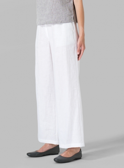 Linen Seasonless Regular Long Pants