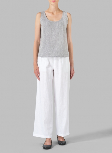 Linen Seasonless Regular Long Pants