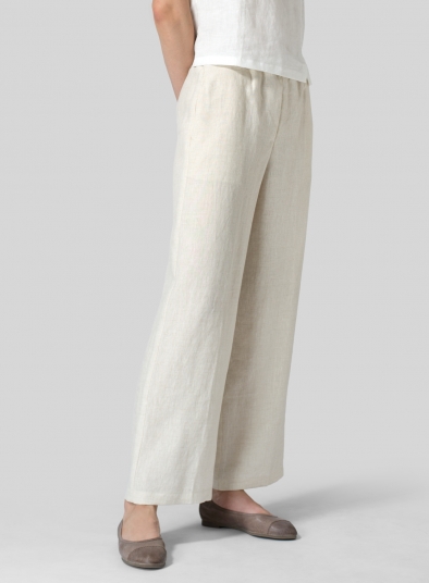 Linen Seasonless Regular Long Pants