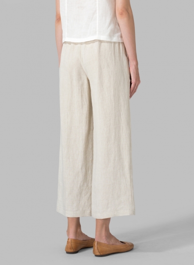 Linen Relaxed Crop Pants