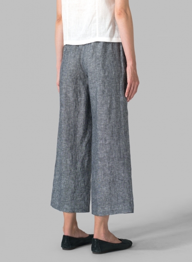 Linen Relaxed Crop Pants