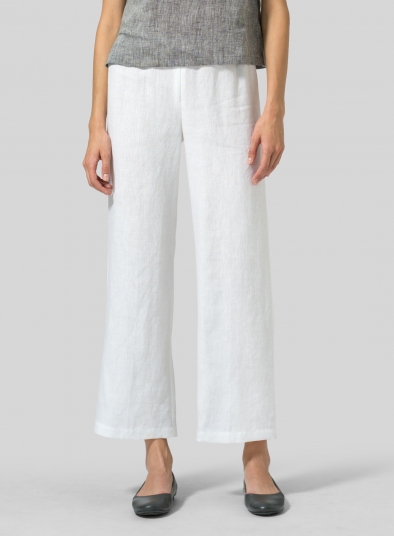 Linen Straight Leg Pants