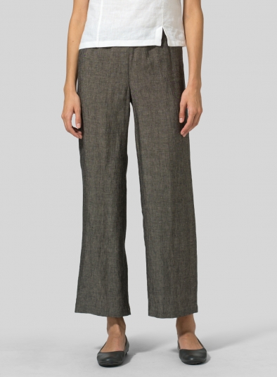 Linen Straight Leg Pants